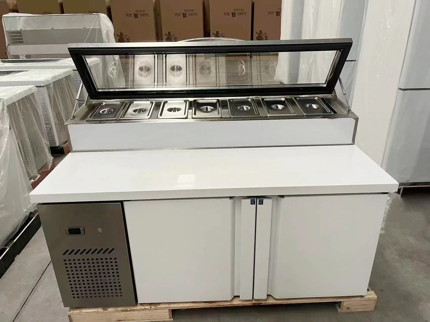 

-professional Manufacturing Pizza Prep Table Refrigerator Under Counter Refrigerator Counter Top Sandwich Refrigerator
