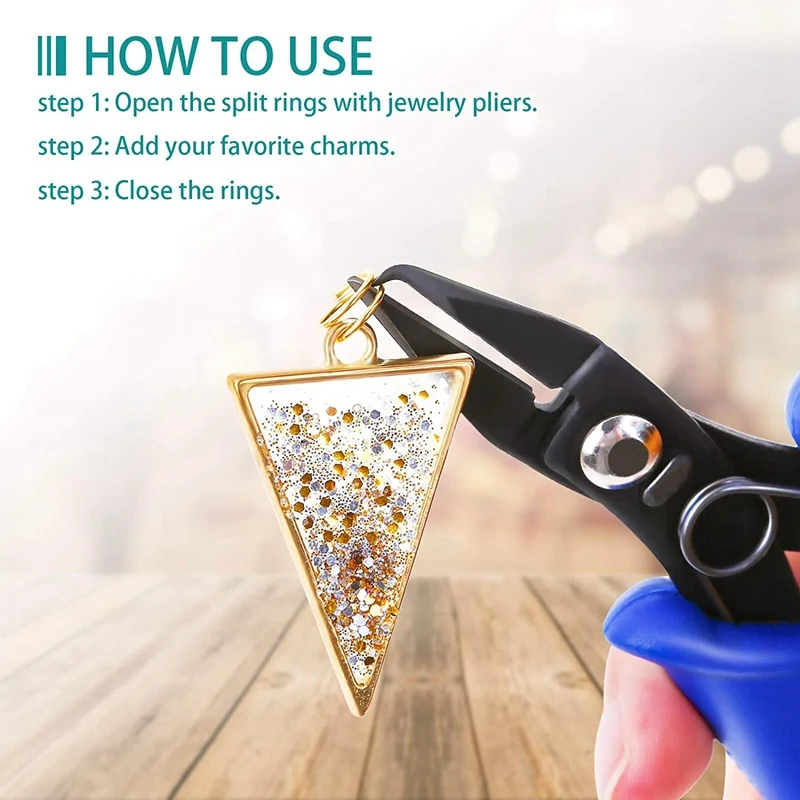 690Pcs Metal Gold Double Rings Circles Craft Jump-Loops Opener For Jewelry Necklaces And Bracelets