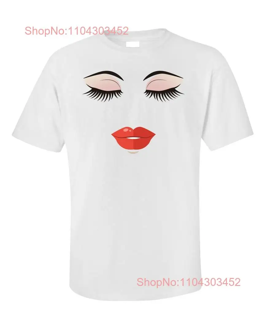 Lipstick and Lashes T Shirt Makeup Artist Humorous Beauty Junkie Top Fast Shipping long or short sleeves