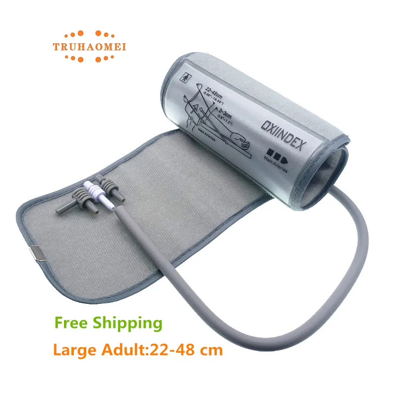 New Blood Pressure BP Meter Cuff Adult 22-42 Cm Large Adult 22-48 Cm Sphygmomanometer Cuff Upper Arm Tonometer Cuff Single Hose