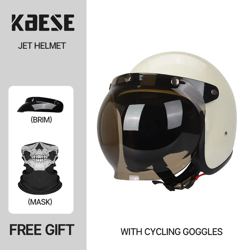 

Vintage Open Helmet Motorcycle Half Face Helmets Retro Jet Helmet Casco Moto Jet Scooter Bike Helmet Retro approved Casque