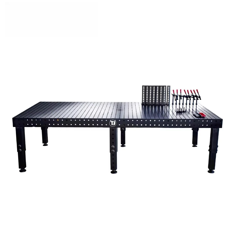 

D28 Series Cast Iron 3D Welding Table Nitrided Surface 28mm Hole 100mm Grid Flatness 0.1mm/m² for Robotic Welding Cell