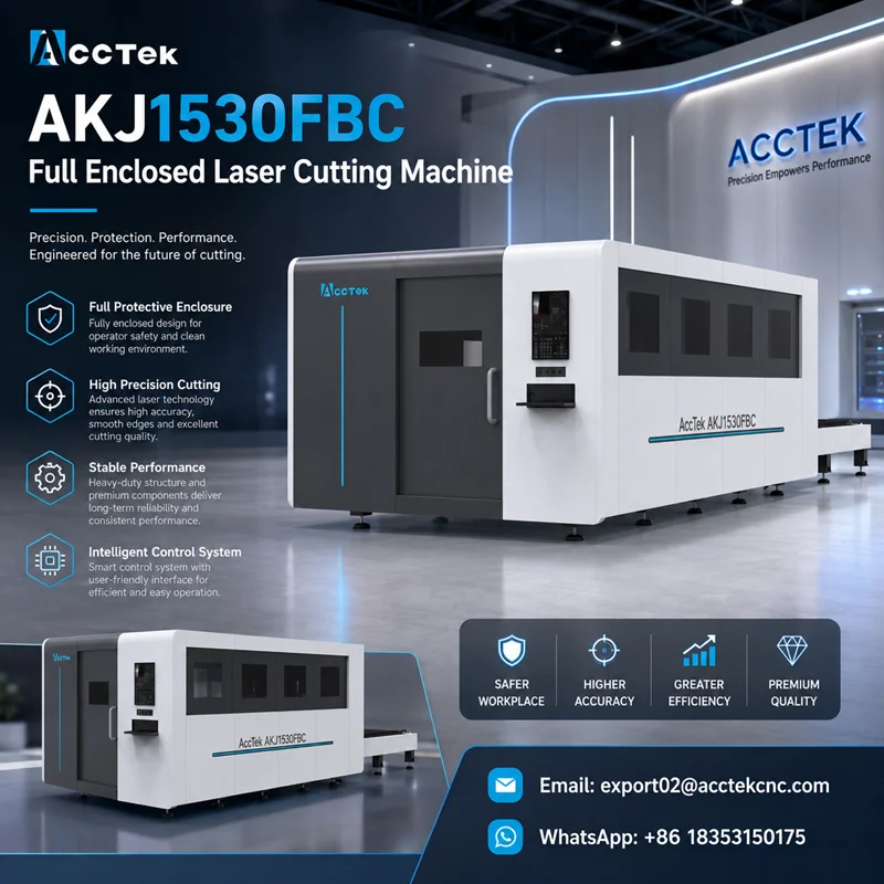Fiber Laser Cutting Machine Full Cover CNC Metal Sheet Laser Cutters 1530 2040 2060 Fiber Laser With Exchange Table System