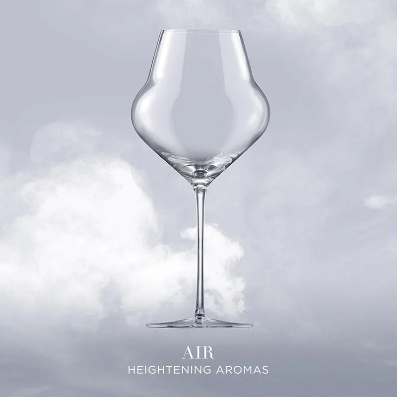 2 Pcs Air Heightening Aromas Red Wine Cup Ocean X Lucaris Design Neat Crystal Wine Glass Wide Bowl Easy Swirling Bordeaux Goblet