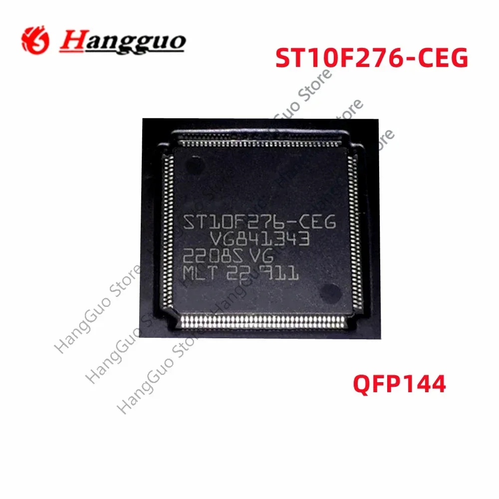 Original and brand new   ST10F276 ST10F276-CEG ST10F276-CFR 20X20X1.4MM QFP144 For Car radio board cpu chips