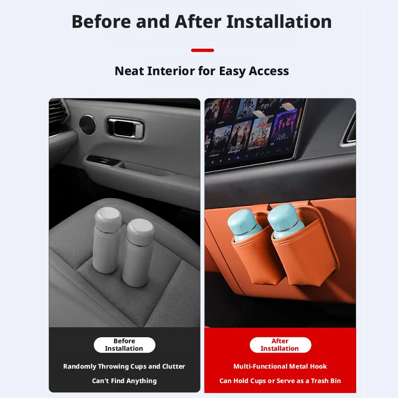Car Dashboard Storage Bag for Kids Milk Bottle Holder Glove Box Kids Drink Holder Mother Bottle Support Side Door Paste Bags