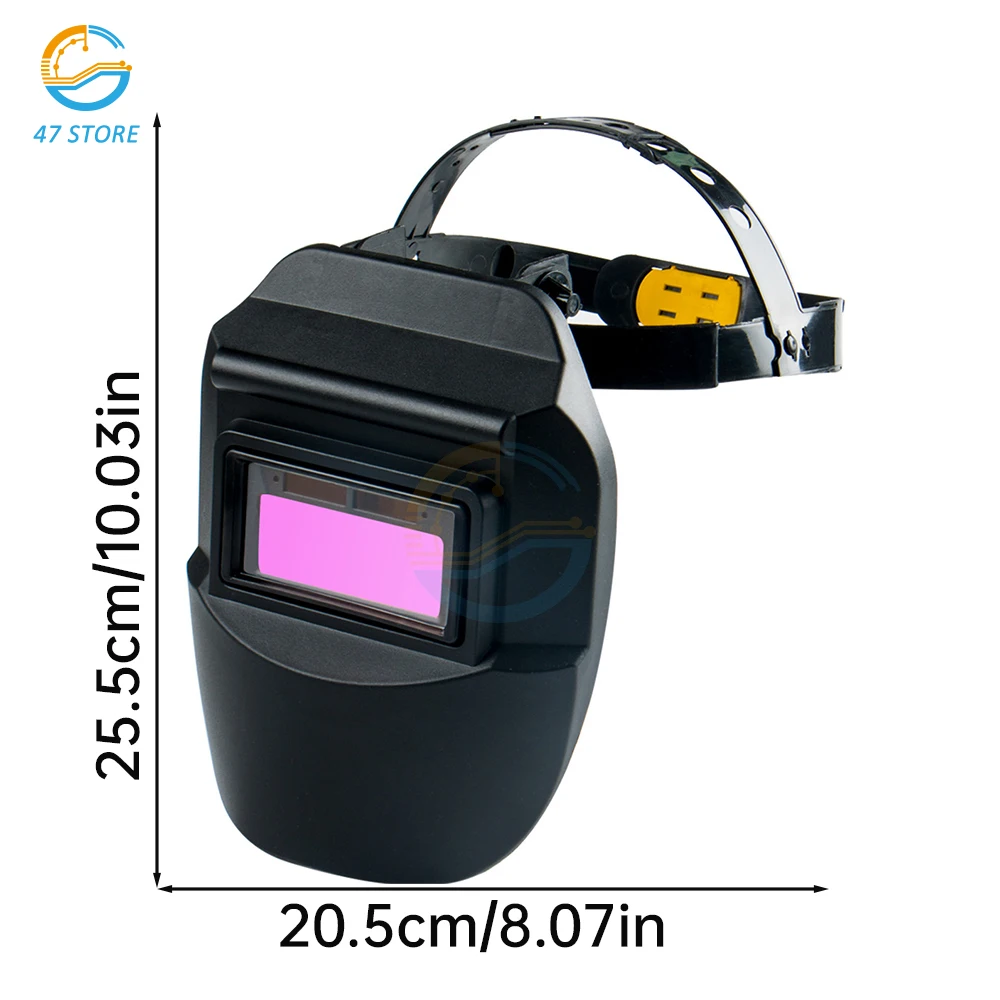 Welder Mask Welding Helmet Chameleon Large View True Color Solar Power Auto Darkening Welding Large For Arc Weld Grind Cut