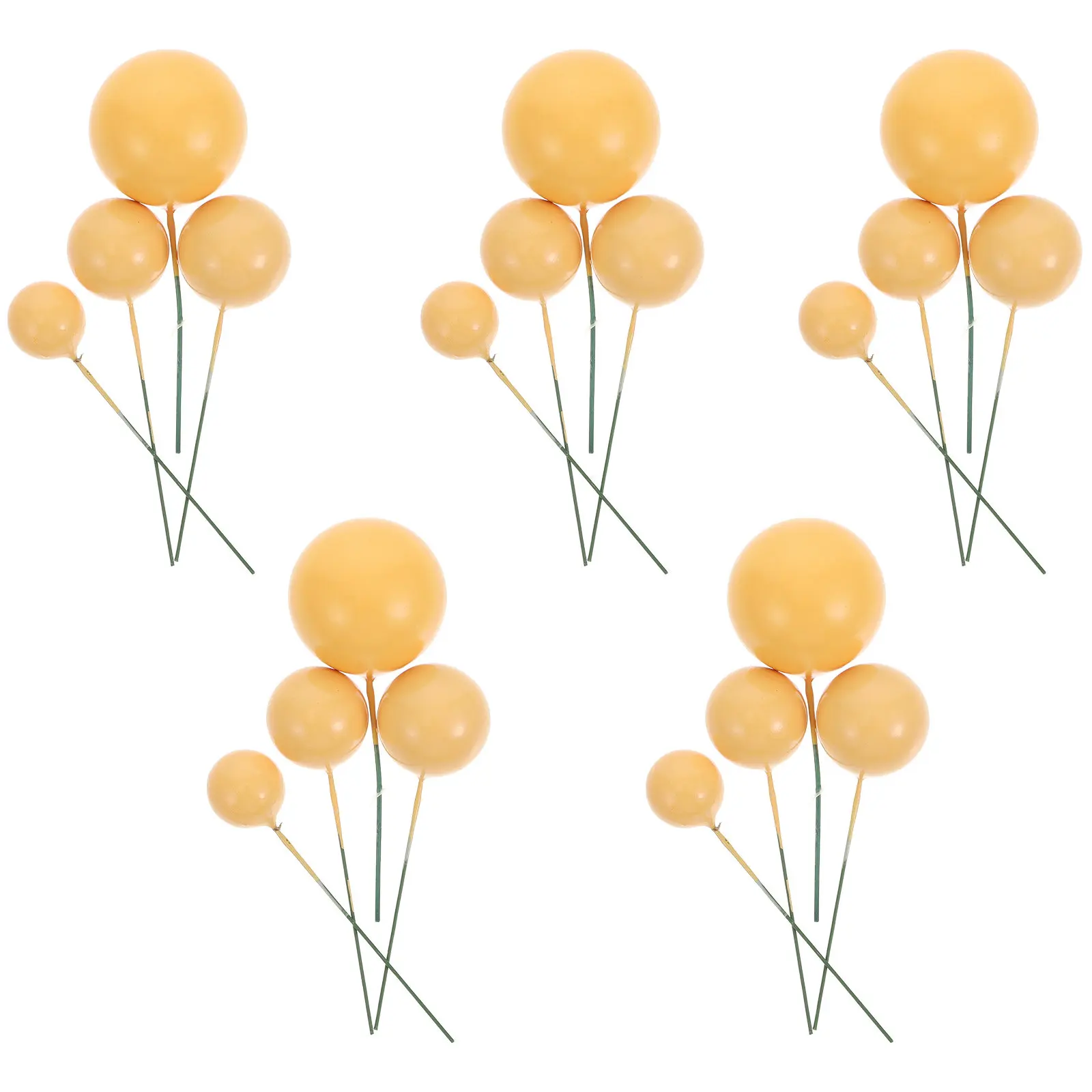 20Pcs Three-Dimensional Cake Balloon Inserts Creative Birthday Festival Party Cake Decoration Dessert Picks Birthday Party Favor
