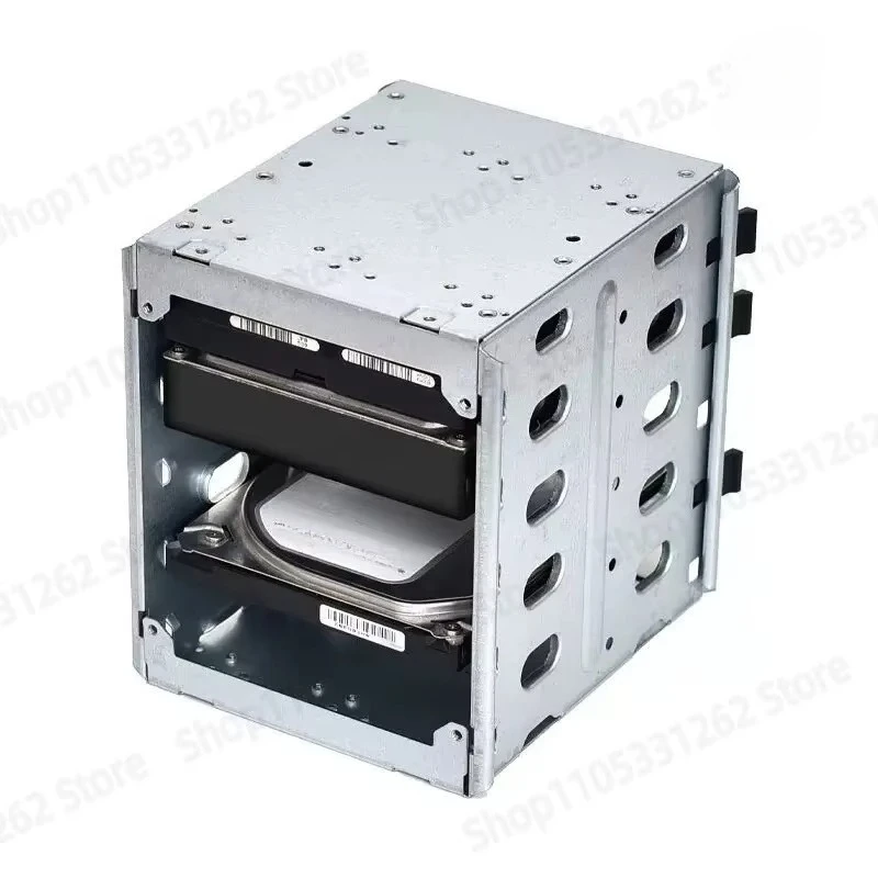 5-Disk Hard Disk Cage Screw-free Occupation 3-disc Drive Chassis 3.5-inch Hard Disk Expansion Rack DIY Storage Storage