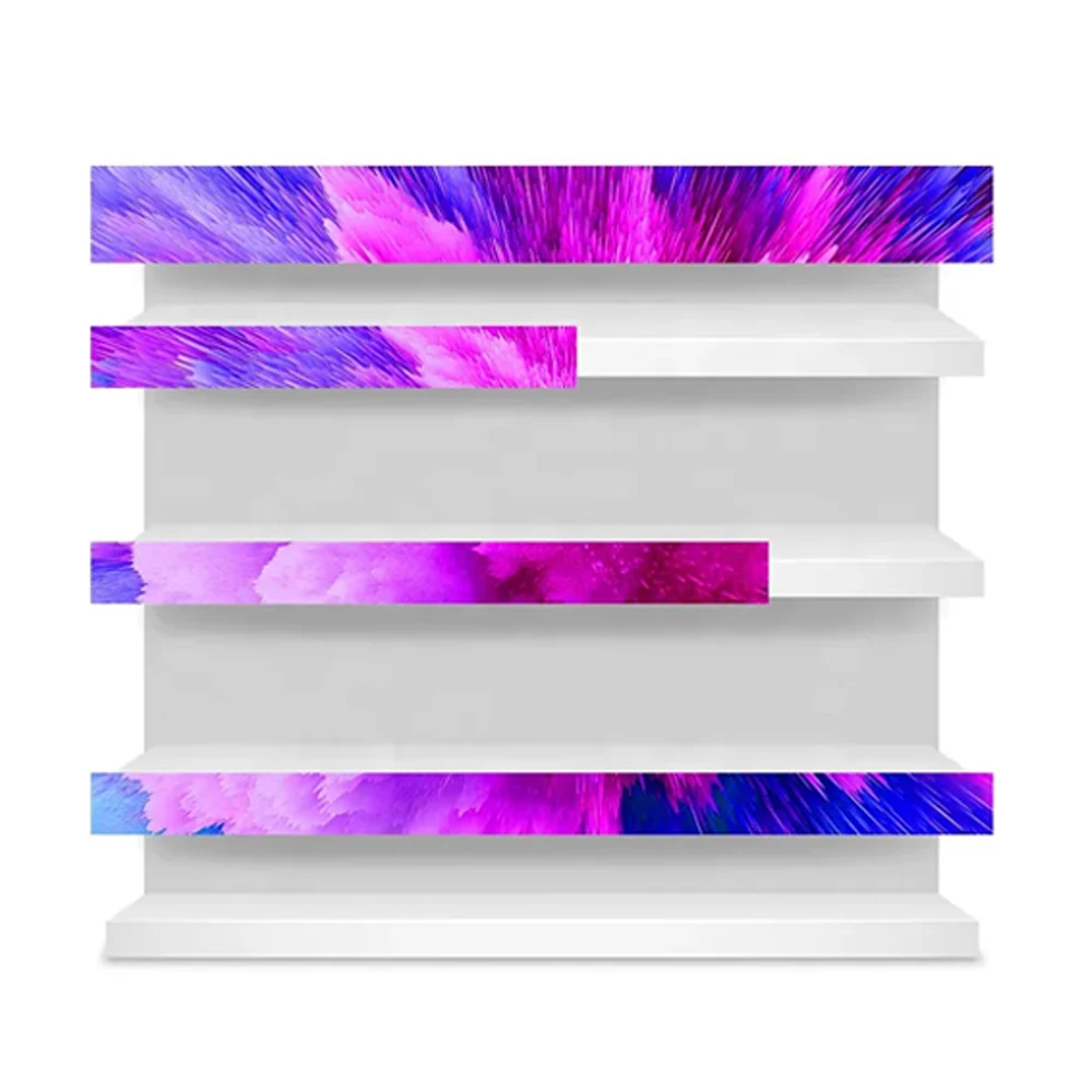 LED Shelf Bar Screen Stretched Bar Display With 1080P Resolution And 500cd Brightness For Supermarket Shelf Signage