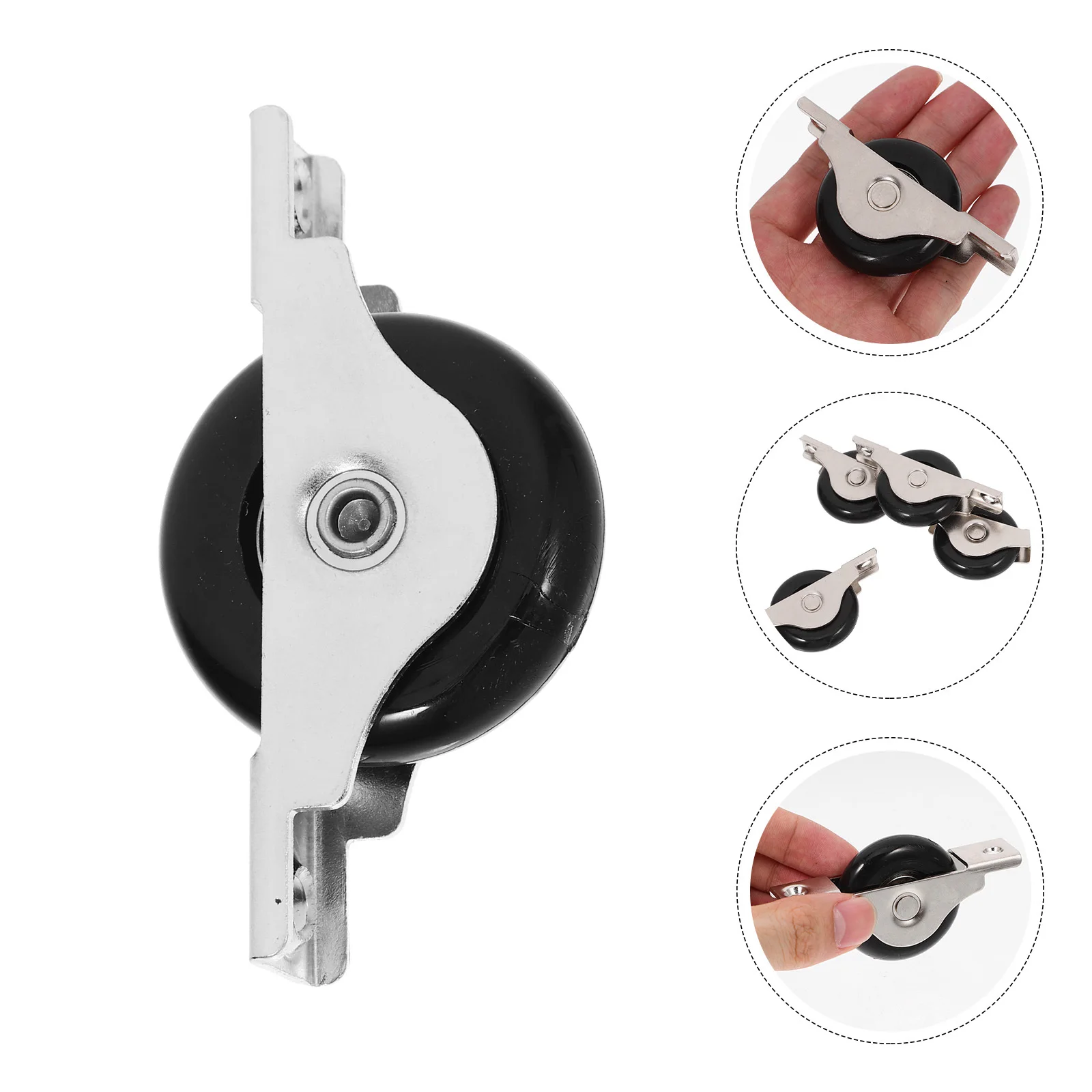 

4Pcs Sliding Door Pulley Durable Material Replacement Track Wheel Roller Smooth Edge for Kitchen Bathroom Cupboard