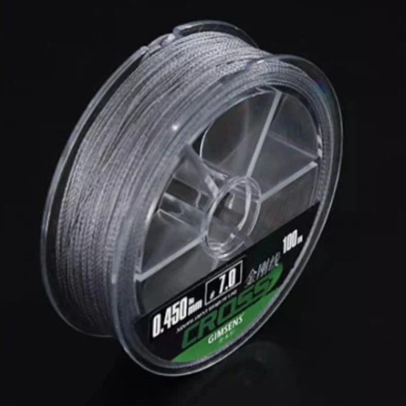 100M Extra Thin 4 Strands Braided PE Fishing Line Abrasion Resistant Anti Bite Leader Main Line Sub Line Carp Freshwater Fishing