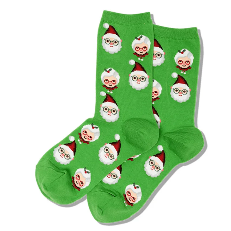 2pairs/lot Christmas Creative Santa Claus Men\'s Socks Harajuku Funny Personality Santa Elk Fashion New Year Supplies Gifts New