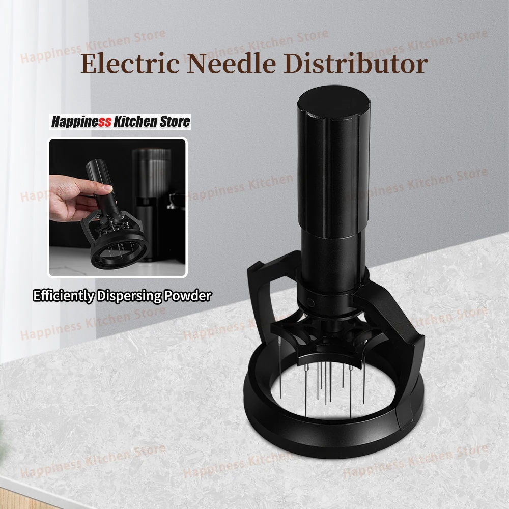 

Automatic Coffee Distributor 58mm, Coffee Stirring Pin, Electric Coffee Powder Needle Stirrer for 58mm Portafilter,Espresso tool