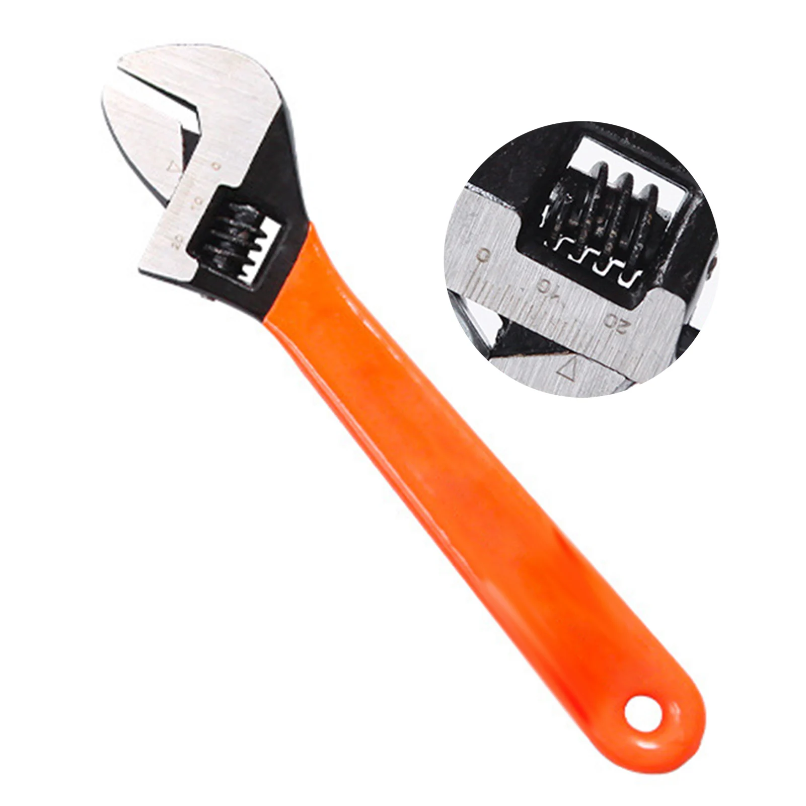 8in Adjustable Wrench High Carbon Steel High Hardness Anti Scratch Rust Adjustable Spanner for Maintenance Repair Spanner Wrench