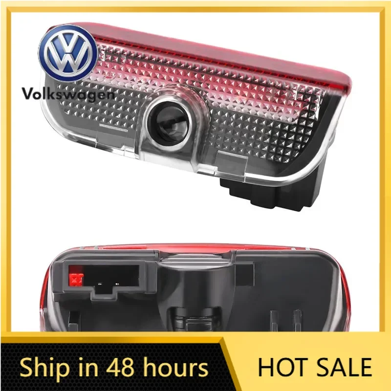 

For VW Volkswagen Jetta MK5 Golf 2pcs HD Led Welcome Light Car Door Projector Lamps Car Accessories For Volkswagen Golf-6 7 4 5