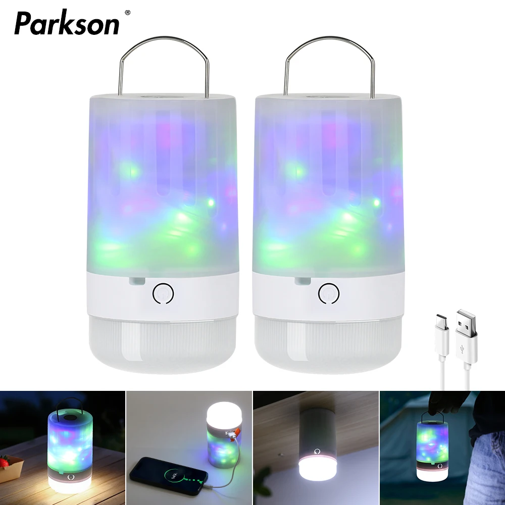 ポータブルLEDキャンプランプ 防水充電式テントランプ ランタン 緊急ライト 屋外ガーデン装飾ランプ ナイトライト