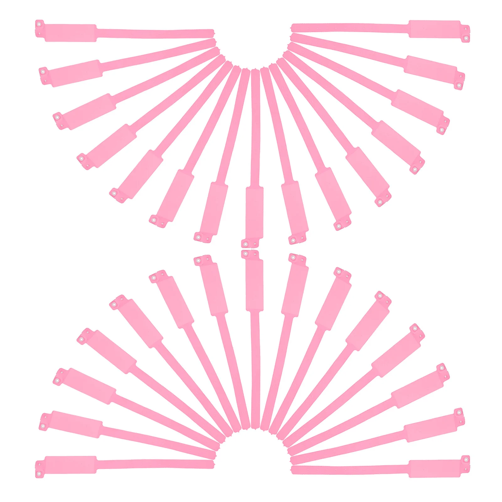 

100Pcs Disposable Waterproof Hospital Wristbands PVC Blank Writable Identification Bands for Patient Tracking Medical Use