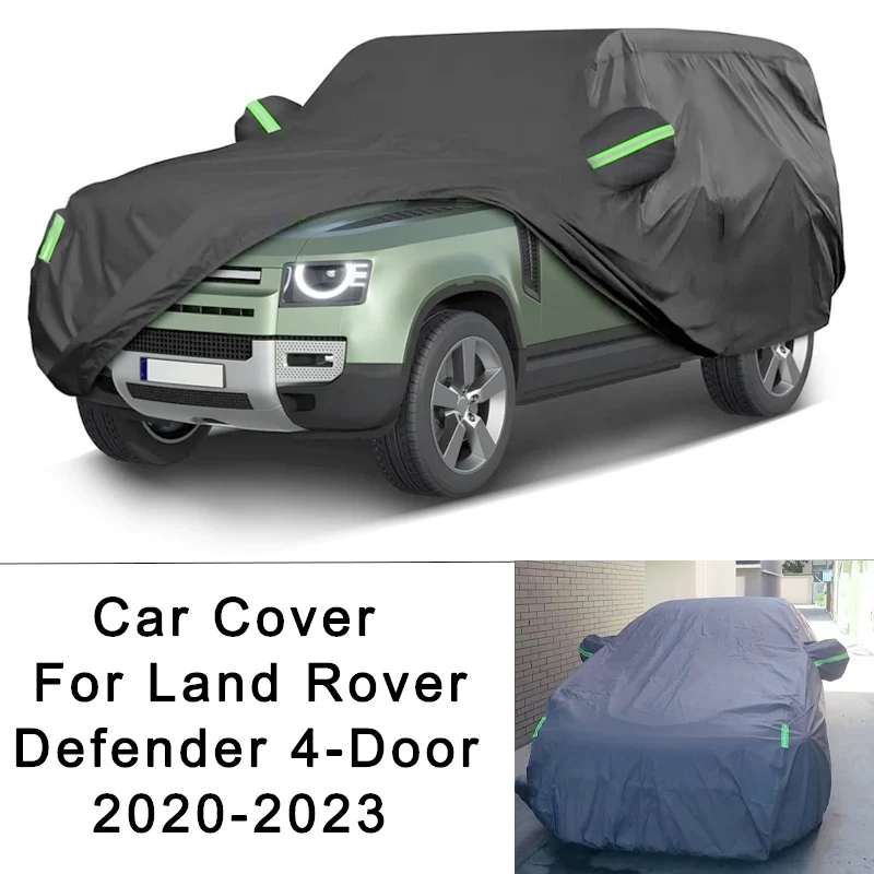 

Outdoor Full Car Covers Waterproof All Weather Windproof Dustproof Snowproof Custom Fit for Land Rover Defender 4-Door 2020-2023
