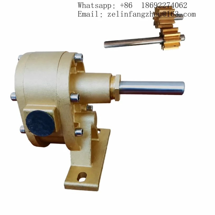 Cast Bronze Rotary Gear Pump Heavy Duty Industrial Oil Transfer Pump with Mounting Bracket for Viscous Fluid Machine