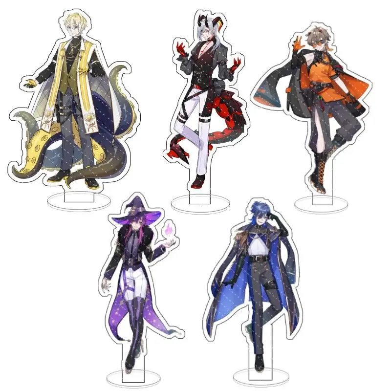 2024 Anime Nijisanji Rainbow Society Vtuber Figures Aster Arcadia Ren Zotto Cosplay Acrylic Plate Desk Decor Standing Sign 15CM