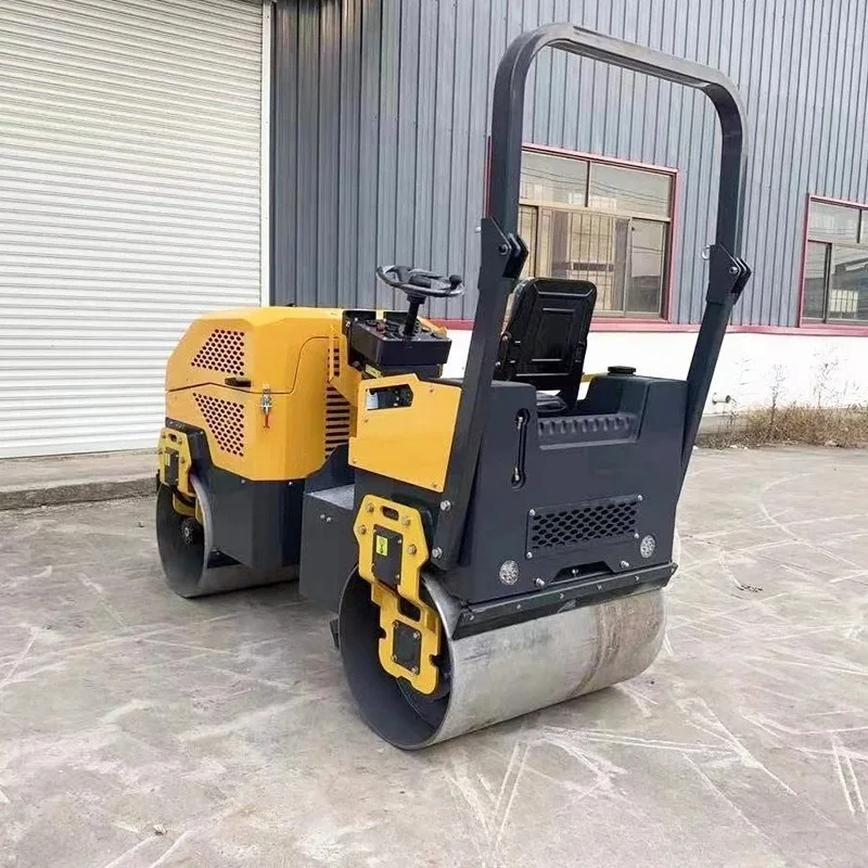 Seat-mounted double-wheel small road roller asphalt pavement single-wheel double-wheel diesel vibration compaction machinery