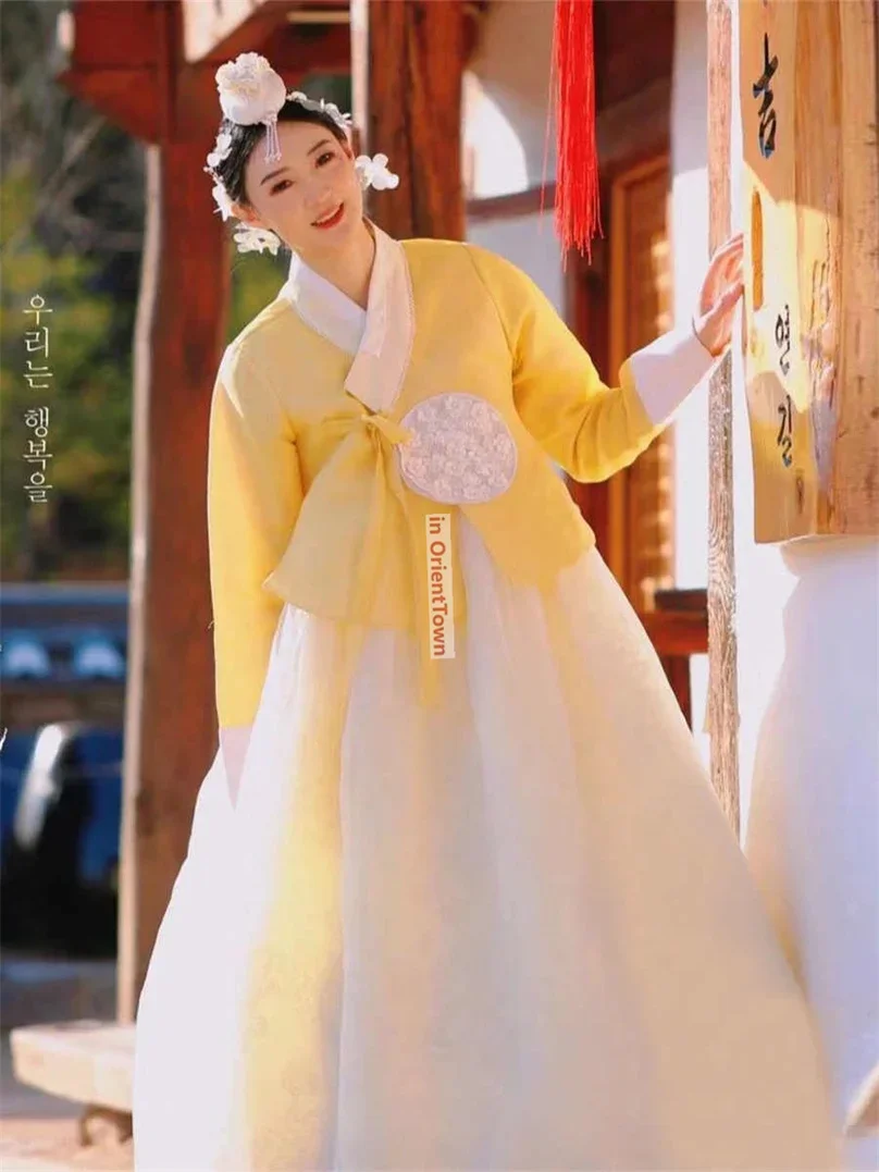 

2025 new Korean Dress Stage Performance Jilin Korea Trend Costume Traditional Women's Hanbok Ancient Asian Photography Outfit