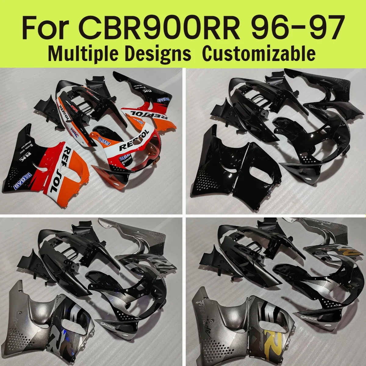 Fairing Set CBR900RR 1996 1997 Motorcycle Fairings Kit Complete Body Plastics for HONDA CBR 900RR 96 97