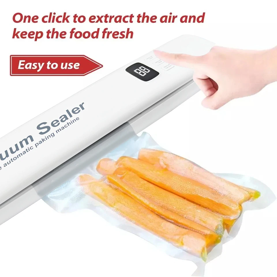 Macchina confezionatrice sottovuoto per sacchetti per alimenti Macchina confezionatrice sottovuoto Risparmio alimentare Nuovo di alta qualità per plastica elettrica domestica