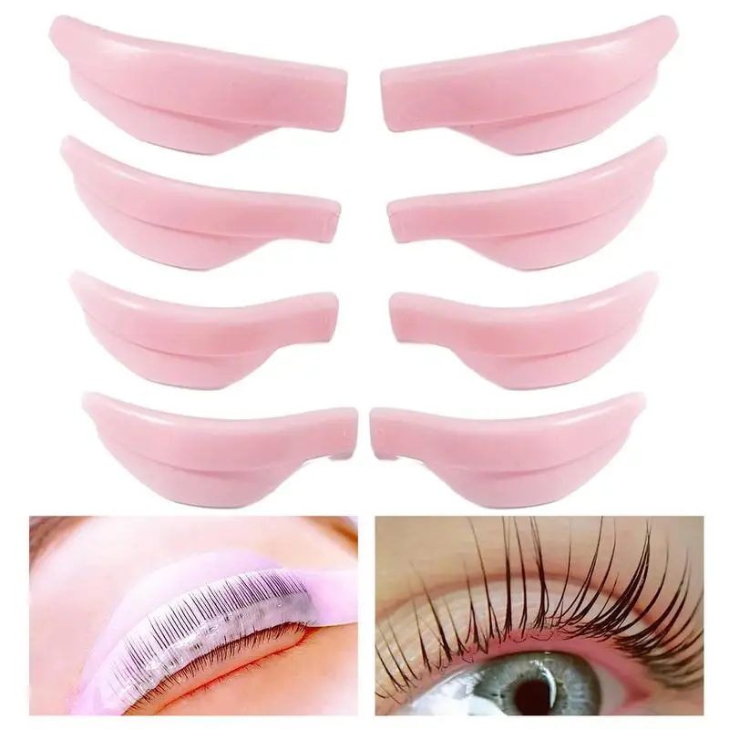 Recourbe-cils en silicone, 4 paires, accessoires de maquillage