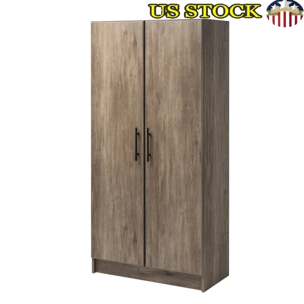 

Freestanding Storage Cabinet with Adjustable Shelves 34% More Space Garage Laundry Room Kitchen Office Easy Assembly