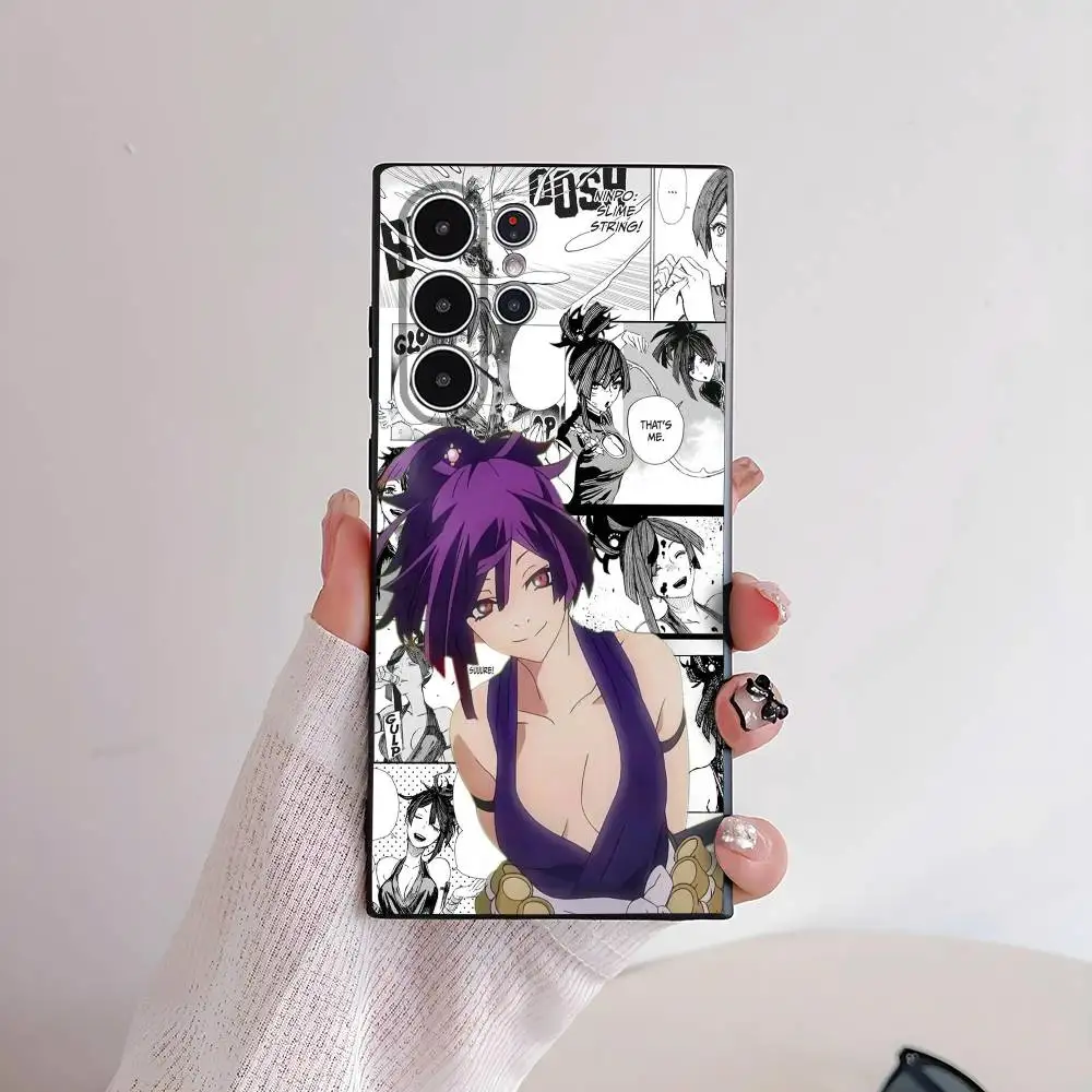 أنيمي الجحيم الجنة قضية الهاتف لسامسونج غالاكسي S25 S24 S22 S23 الترا S21 S20 زائد 5G متجمد عدم الانزلاق غطاء ناعم كامل