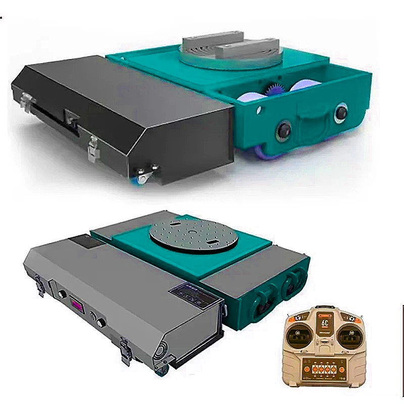 Industrial Heavy Tank Transport Vehicle Forklift Skates Rollers Moving Cargo Shifting Transporter 30 Ton Electric Tank Trolley