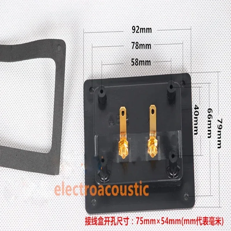 2pcs/lot Loudspeaker high-end crystal 2 junction box of pure copper column audio enthusiasts DIY accessories f-506 column