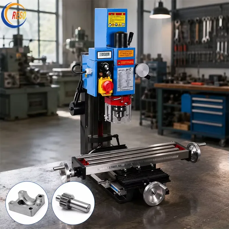 Compact Metal Processing Machine for Workshop with Adjustable Worktable Mini Milling Machine CNC Benchtop Milling Machine