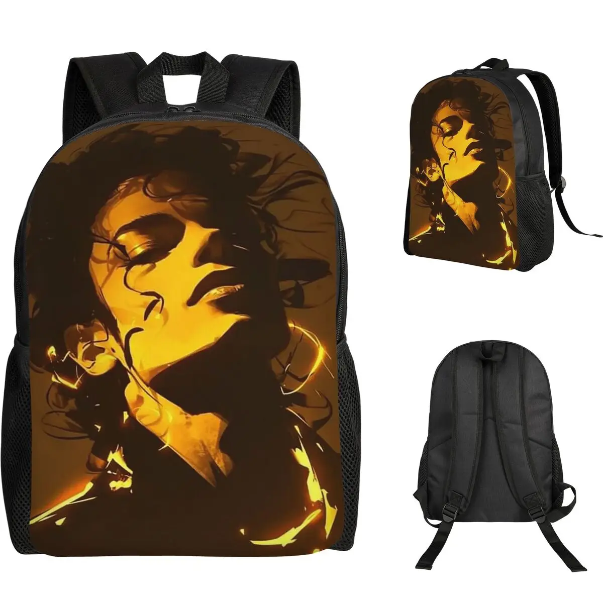 The King Of Pop Michael Jackson Backpack Student Boys Girls BookBag School Bag Computer Shoulder Bags
