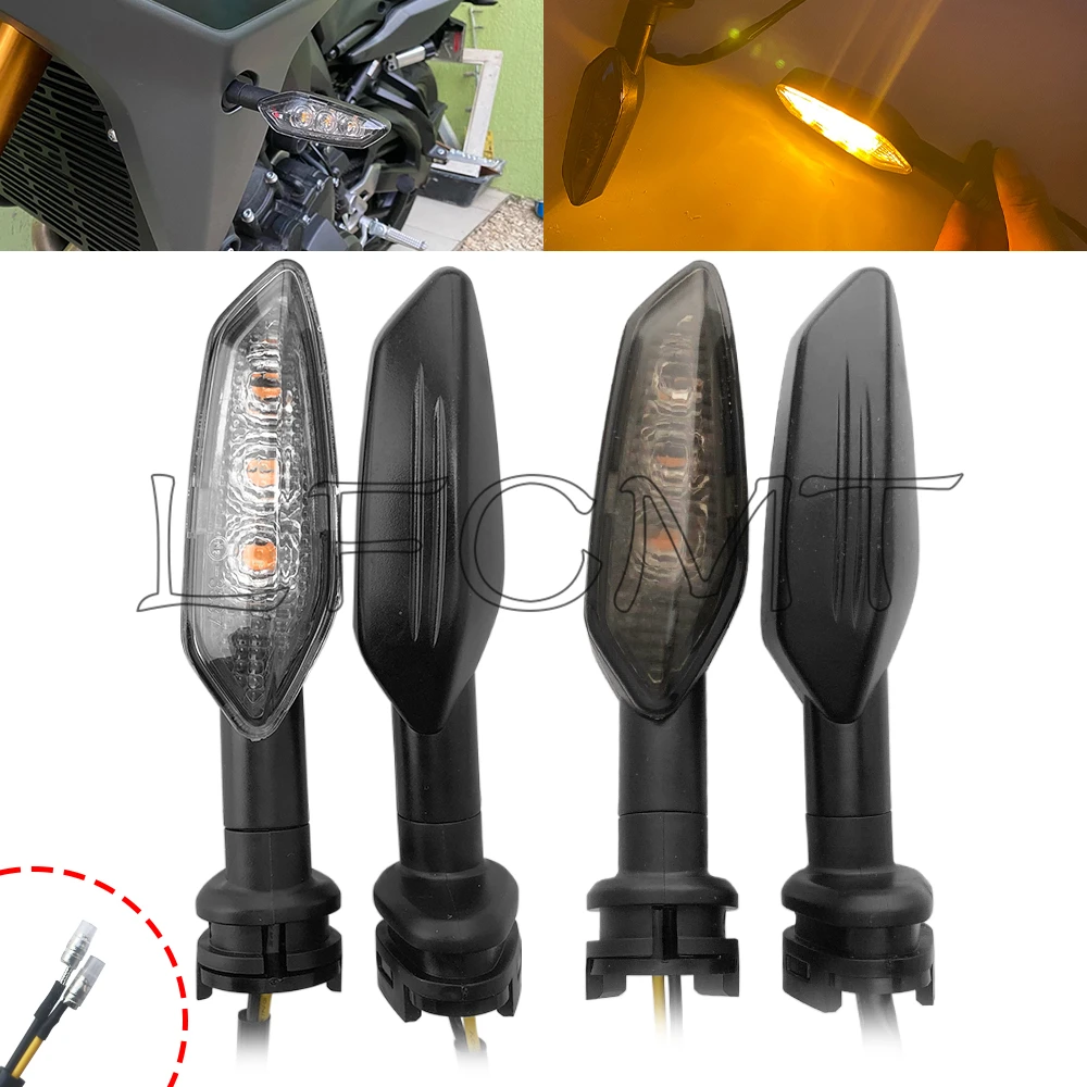 Motorcycle Front Rear Turn Signal Flasher Indicator Light Fit for YAMAHA MT25 MT03 MT15 MT07 MT09 MT01 MT125 Tracer 900 700