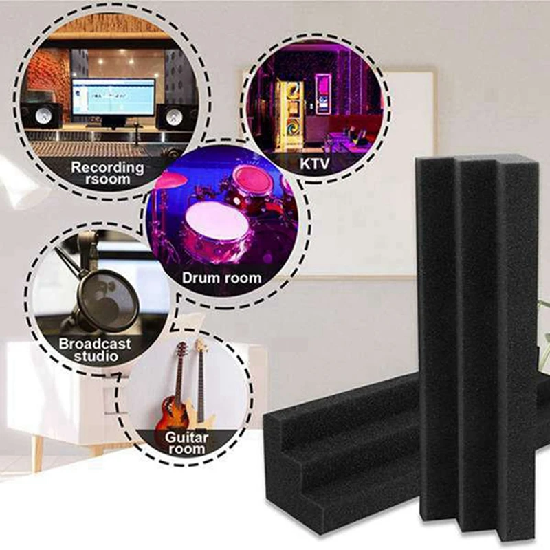 36Pcs Acoustic Panels Bass Trap Corner Studio Foam Sound Insulation Pad Wall Panel Corner Block For Studio Or Theater