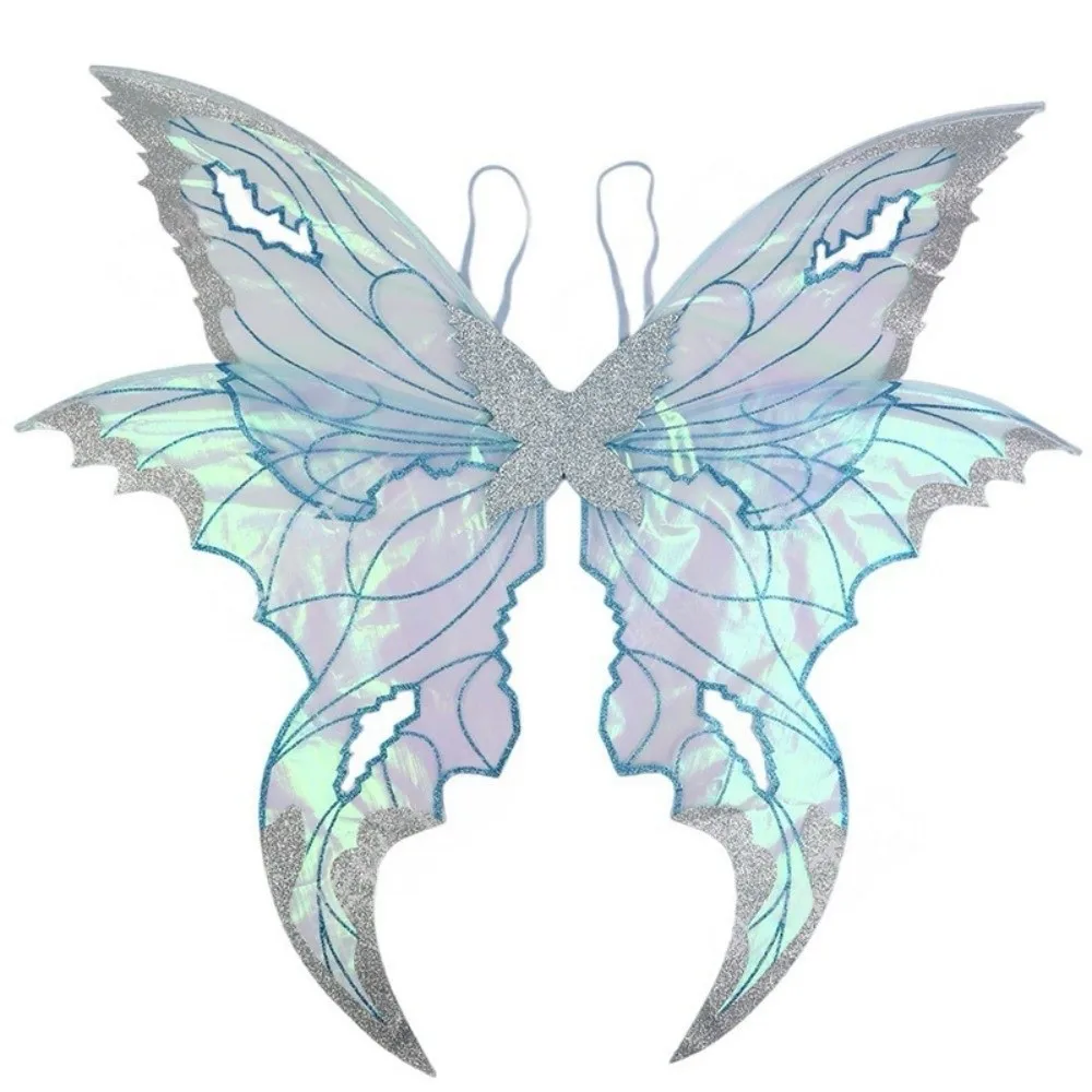 Creative Fairy Butterfly Wings Lightweight Sparkle Dress Up Wings Set Fluttering Wings Colorful Elf Wings Costume Halloween
