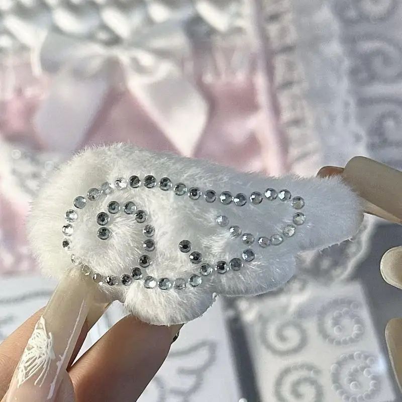 ~** 1/5 Sheets Self Adhesive Jewelry Crafts Sparkly Rhinestone Decals 3D Acrylic Angel Wings Crystal Stickers DIY Decor Gifts
