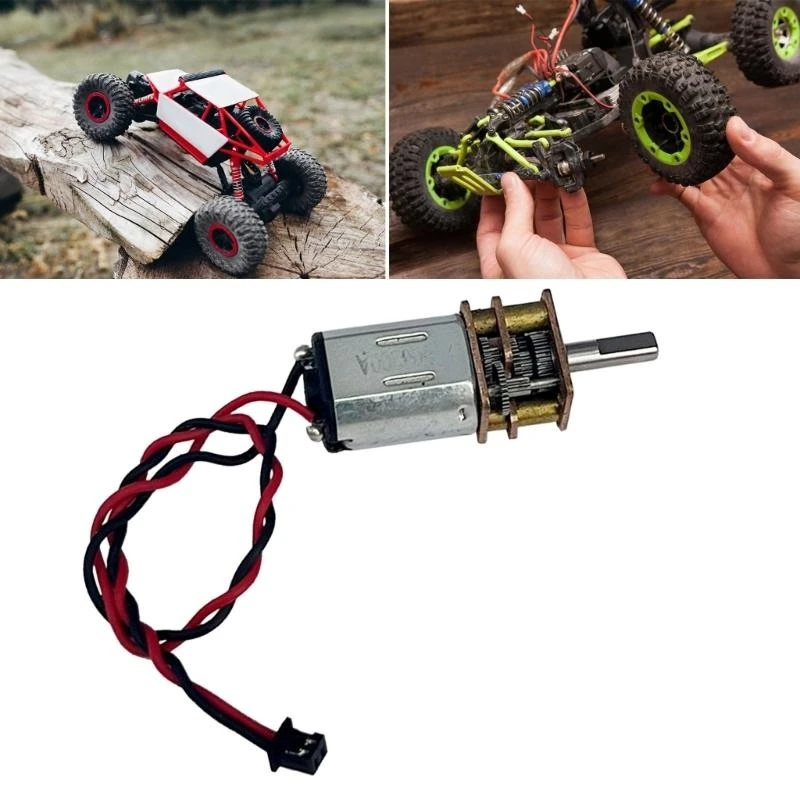 4pcs präzise Doppelspannung Zahnradmotor -Reduktion Motor 20/40/60 U/min für Robotik -Enthusiasten -Projektherstellung