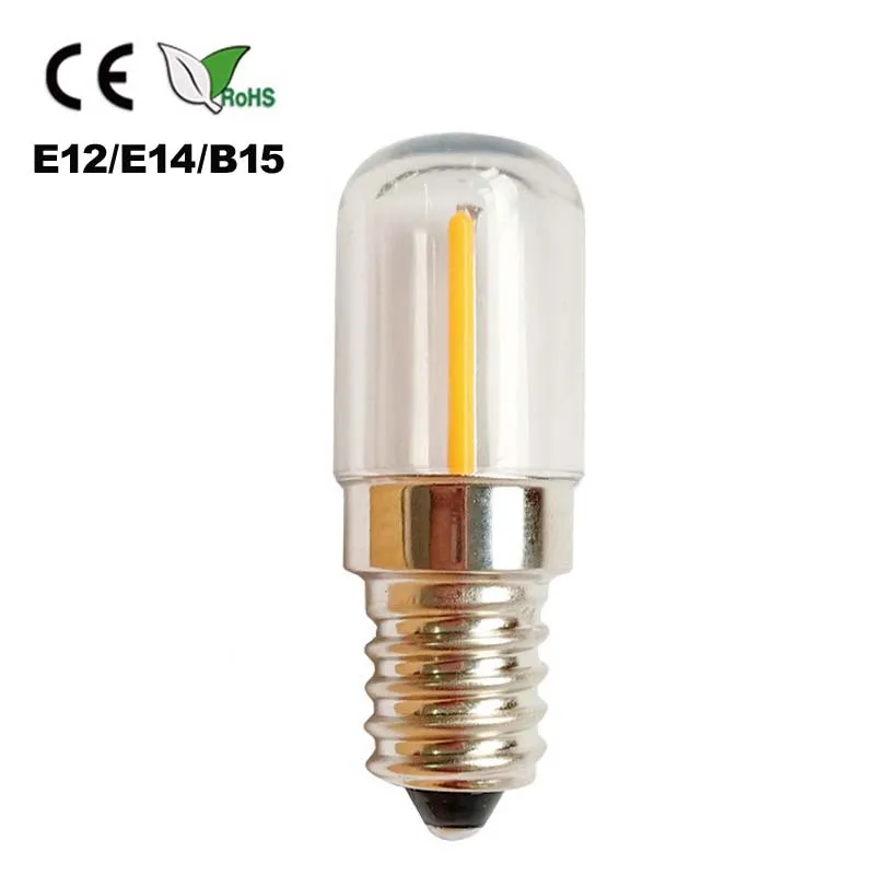 

High quality E12 E14 B15 DC12V 24V 48V 60V AC110V AC220V Range hood light E12 Bulb fridge Light Sewing machine lamp e12 5pc/lot