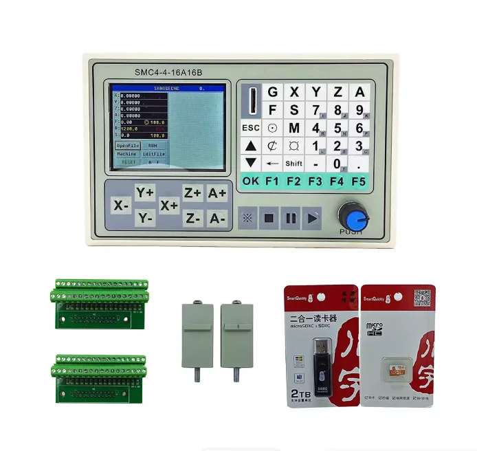 

SMC4-4-16A16B Автономный контроллер ЧПУ — 4-осевой, 50 кГц, встроенная коммутационная плата для резьбы и гравировальных станков