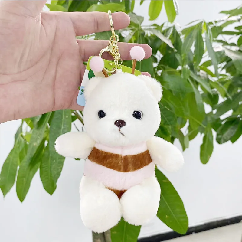 Creative cute Cute cross dressing teddy bear plush toy doll pendant bag pendant keychain grab machine doll fashione  small gift