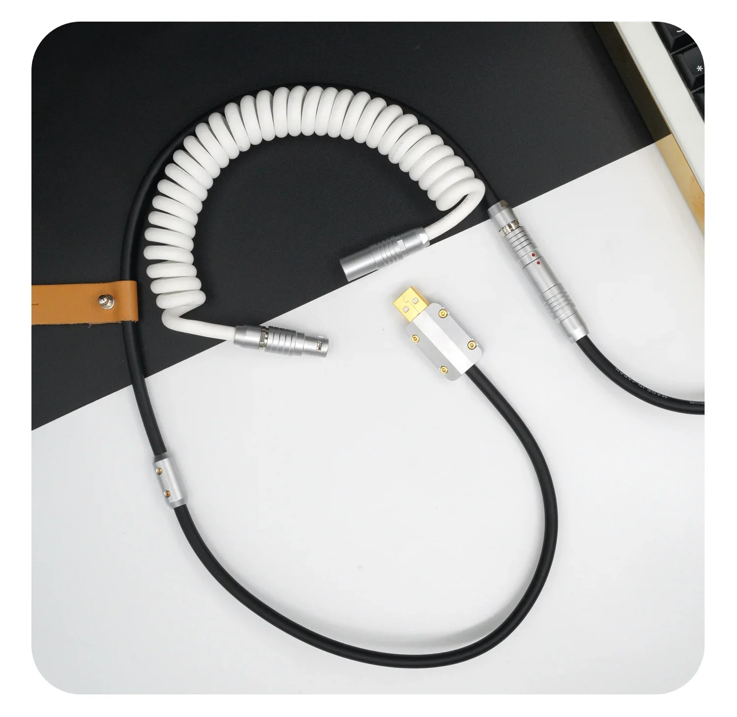 

GeekCable Customized Mechanical Keyboard Data line Three-stage Double Navigation Insert Rubber Color Combination