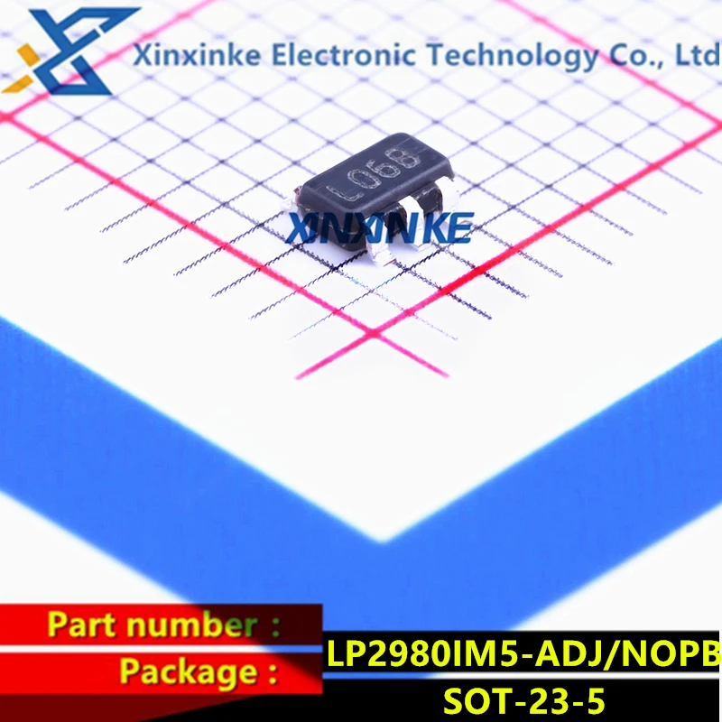 10PCS LP2980IM5-ADJ/NOPB SOT-23-5 Mark:L06B LDO Voltage Regulators MICROPOWER 50 MA ULTRA LDO REGULATOR Brand New Original