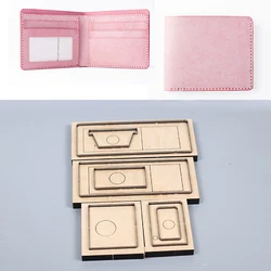 100x90mm Leather Craft folded wallet cutting dies knife mold iron blade cutter