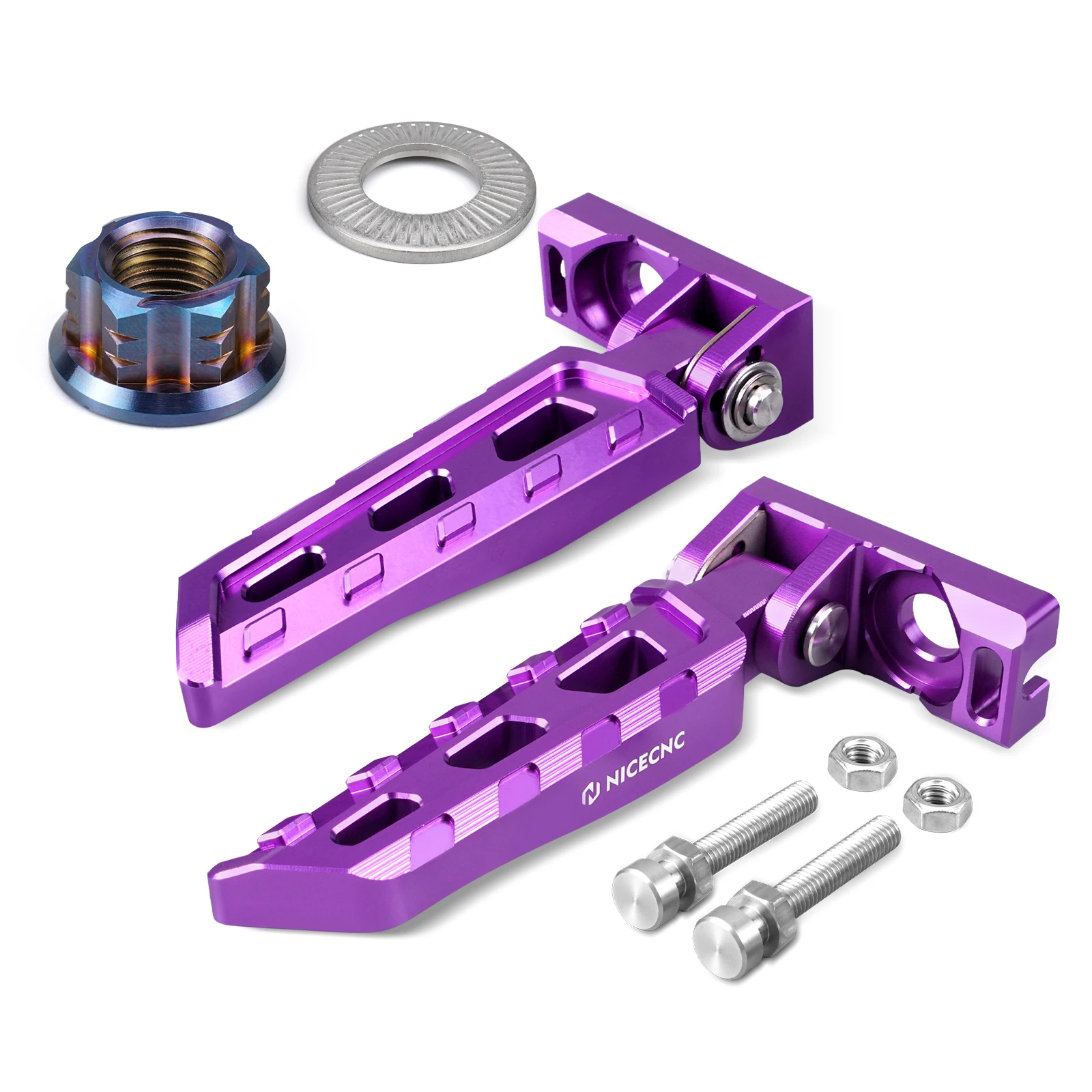 AliExpress NICECNC 2025 2024 2023 For Surron Electric Bike Rear Axle Stunt Peg Nut Chain Tensioner Adjuster Blocks Kit For Surron Light Bee X S L1E
