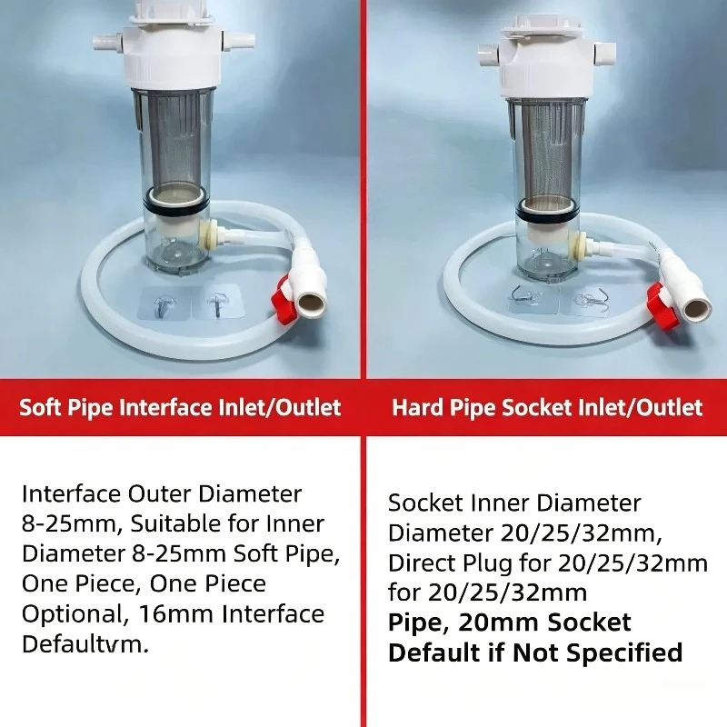 Aquarium External Fish Feces Separator Isolation Sedimentation Chamber DIY Fish Toilet For Bottom Filter Top Filter
