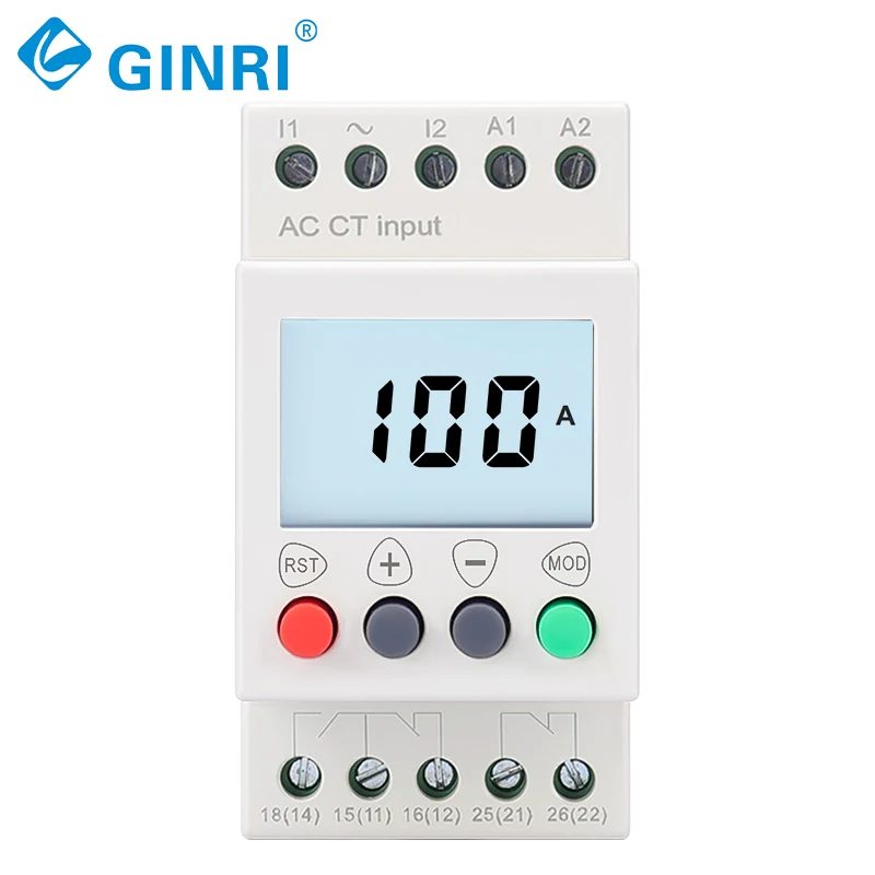 GINRI SIR1000/A999 Adjustable LCD Digital Display Current Monitoring Relays